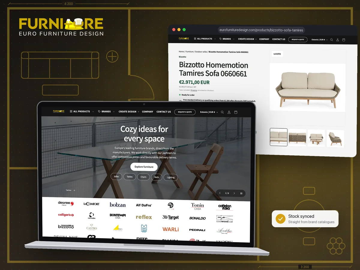 EuroFurniture website